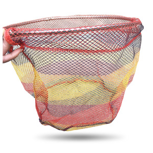 Tête de filet de pêche pliable en alliage d'aluminium Xindinglong avec maille en colle colorée, accessoire de pêche - Product Image 4