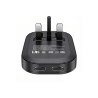 Cargador de 35W con Doble Puerto USB C, Adaptador de Corriente Compacto y Plegable, Enchufe USB Tipo C, Cargador Rápido de Pared