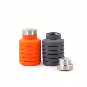 ขวดน้ำพับได้พกพาสะดวกสำหรับตั้งแคมป์และเดินทาง คุณภาพสูง ปลอดสาร BPA ผลิตจากซิลิโคน พร้อมโลโก้ - Product Image 2