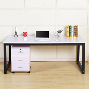 ホームオフィス木製パネル拡張式ラップトップコンピューターデスク、スチール製脚、モダンデザイン、業務用グレード - Product Image 5