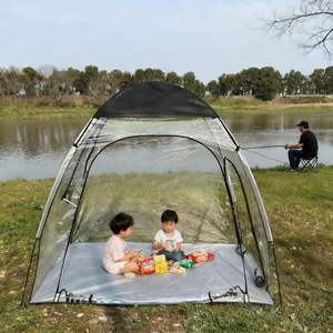 Tente de <span class=keywords><strong>camping</strong></span> multifonctionnelle à une chambre, résistante aux intempéries, chaude, transparente, en PVC, pour l'extérieur - Product Image 2