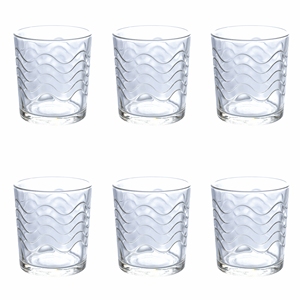 Ensemble de 6 verres à eau WAVE 270 ml - Product Image 1