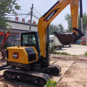 รถขุดขนาดเล็ก SY55U มือสอง ขนาด 5.5 ตัน ขายดี พร้อมรับประกันเครื่องยนต์ 1 ปี มีสินค้าในสต็อก ลดราคา - Product Image 1