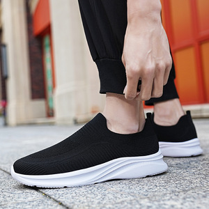<span class=keywords><strong>Zapatillas</strong></span> de running para <span class=keywords><strong>hombre</strong></span>, tejidas, de caña baja, transpirables, ligeras, de color liso, para ocio y deporte, de otoño, venta directa de fábrica - Product Image 4