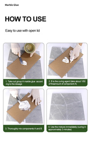 Tỷ lệ pha trộn 3% 100 Keo <span class=keywords><strong>Mastic</strong></span> đá cho đá cẩm thạch và đá granit - Product Image 3