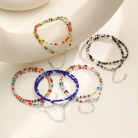 Bohemian Seed Bead Choker ketting voor vrouwen, handgemaakt, kleurrijk, met snoepkraaltjes, Boho zomer strand gelaagde ketting, sieraden cadeau