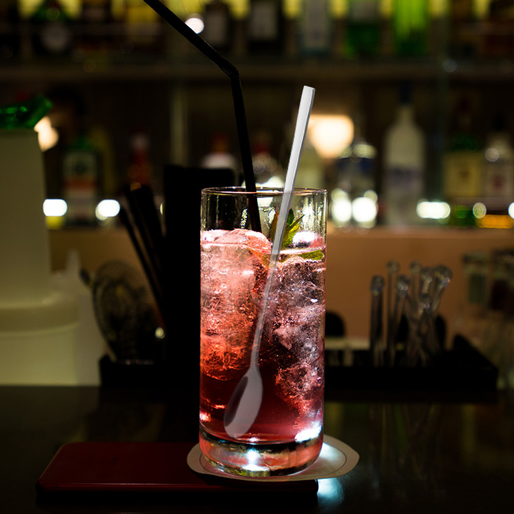 Лидер продаж на Amazon, кофейные мешалки с длинной ручкой, ложка из нержавеющей стали для чая и льда для смешивания коктейлей