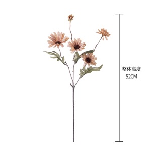 Fleur artificielle CallaFloral, marguerite à branche unique, blanche, rose, bleue, violette, décoration intérieure, bouquet artisanal - Product Image 4