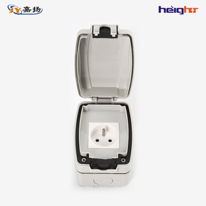 ปลั๊กไฟกันน้ำกลางแจ้ง TC318 มาตรฐานยุโรป IP66 ปลั๊กติดผนัง 1 ช่อง วัสดุ ABS 230V - Product Image 2