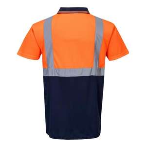 PORTWEST - S479ONRS Polo de dos tonos naranja/azul marino de alta visibilidad-EAN 5036108145201 ROPA DE TRABAJO DE LA HI-VIS - Product Image 2