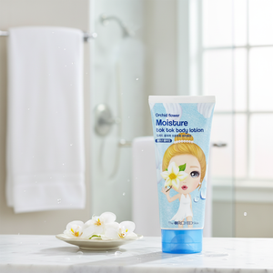 Lotion pour le corps hydratante Tok Tok à la fleur d'orchidée - Fabriquée en Corée, crème et lotion pour le corps, soin hydratant et nourrissant, goutte d'eau apaisante - Product Image 3