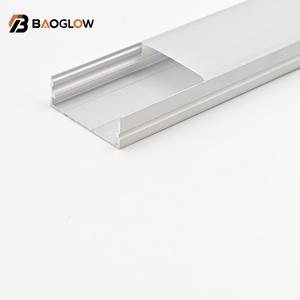 Hot Sale 30*10 Customized No Grooving Led Aluminum Profile for Back Led Strips <b>Light</b> with Aluminum Profile clear Milky Diffuser - Product Image 3