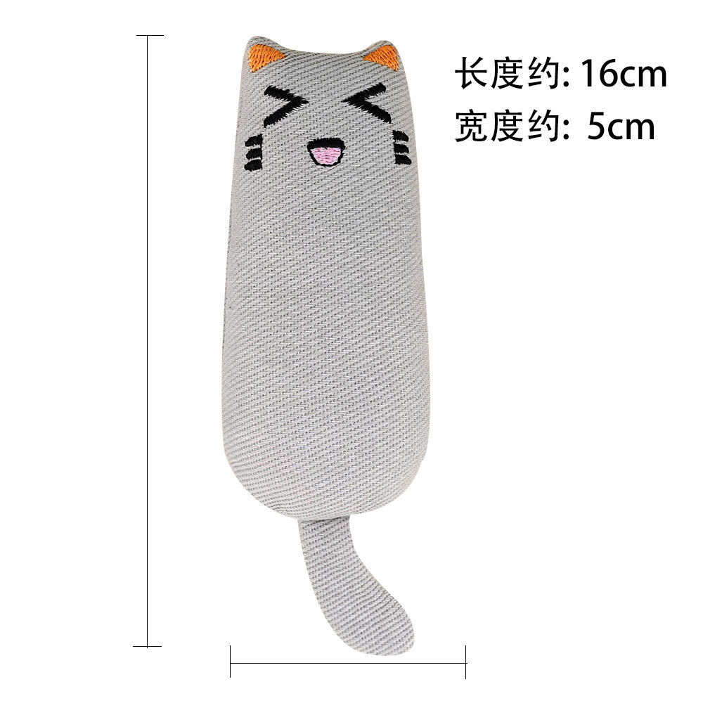 Chat en lin gris
