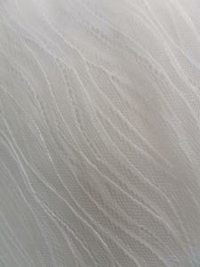 Tela decorativa suave de encaje <span class=keywords><strong>Chantilly</strong></span>, tejido blanco <span class=keywords><strong>con</strong></span> Pestaña para velos y <span class=keywords><strong>vestidos</strong></span> de novia, venta al por mayor - Product Image 4