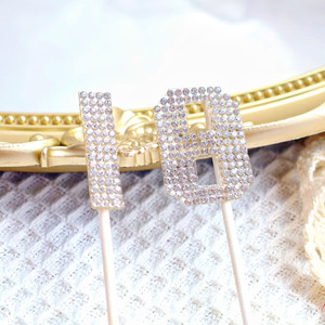 Décoration de gâteau de mariage en cristal, strass, argent, amour, pour mariage, fête de mariage, drôle, <span class=keywords><strong>2023</strong></span> - Product Image 3
