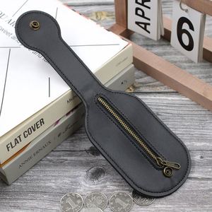 Wholesale Racket Shape PU Leather Coin <b>Purse</b> with Zipper <b>Cute</b> Paddle Shaped Mini Wallet for Coins Novelty Coin Pouch - Product Image 4