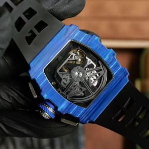 Montre mécanique pour homme, chronographe, tachymètre, date, luxe léger, exquise, simple et élégante, en fibre de carbone. - Product Image 3