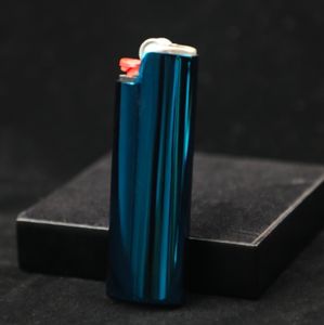 Metal <b>Lighter</b> Case Cover Holder Mirror Surface Blue Color for Common <b>Lighter</b> Full Size <b>Lighter</b> Type J6 - Product Image 4