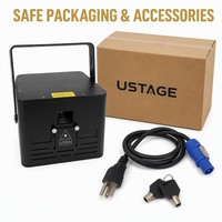 Luz Láser RGB de 10W a Todo Color para Bodas, Banquetes, Fiestas, Animación de Escenarios, ILDA DMX512, Club, DJ, 30Kpps, Directo de Fábrica