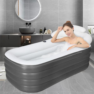 Bañera de hidromasaje familiar portátil plegable Sauna inflable de gran tamaño para adultos engrosada - Product Image 4