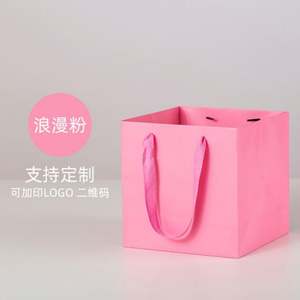 Sac en papier coloré de luxe de grande capacité, durable, avec poignée, pour cadeaux, sac fourre-tout écologique, logo personnalisé, pour les fleuristes - Product Image 6