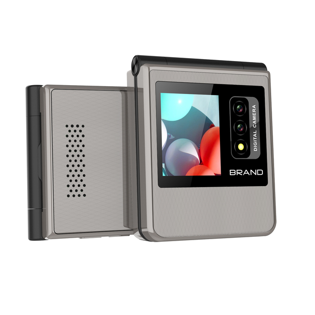 New Design  2.4 Inch Screen TFT  Big UI Real Keypad 4g Volte 5C Battery 4g Flip Phone LTE Feature Phone 4g Mobile Phones