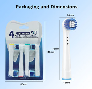 Logo OEM d'usine et emballage têtes de brosse à dents rechargeables de remplacement pour le blanchiment des dents pour Raun <span class=keywords><strong>oral</strong></span> - Product Image 6