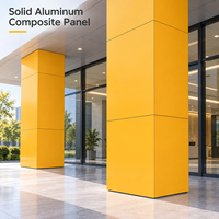 Panneau composite en aluminium ACM blanc solide revêtu de PE de 3 mm et 4 mm pour le revêtement des plafonds et des colonnes