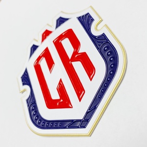 OEM Custom TPU PVC Badges Nickel-Free Iron-On 3D Custom Shape for Soccer Wear - Product Image 1
