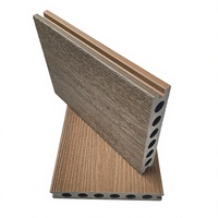 Plancher composite extérieur imperméable à double couleur, co-extrudé WPC, 145x23mm, deux faces