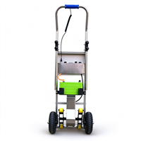 Chariot électrique portable 48V 7.5AH à batterie lithium, pliable en aluminium, pour le transport de marchandises sur et en bas des escaliers