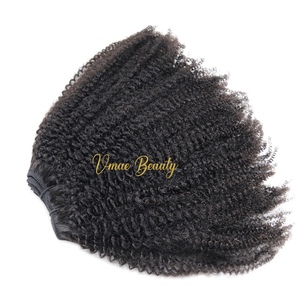 VMAE Vendita all'Ingrosso di <span class=keywords><strong>Extension</strong></span> di Capelli Umani Birmani Non Trattati, 100% Originali, <span class=keywords><strong>Ricci</strong></span> <span class=keywords><strong>Afro</strong></span> Crespi, Ciocche di Capelli Umani Grezzi - Product Image 1