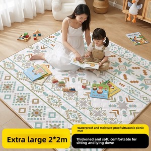 <span class=keywords><strong>Tapis</strong></span> <span class=keywords><strong>de</strong></span> pique-nique imperméable avec support en aluminium épaissi, pliable, portable, antidérapant, léger (1,5 kg), pour 7 personnes et plus, idéal pour le <span class=keywords><strong>camping</strong></span> et la randonnée - Product Image 2