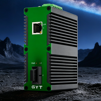 Switch POE Industrial de 1000M con Puerto de Fibra Óptica ST de 1G para IA y Automatización de Seguridad