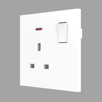 Prise murale standard britannique BS, simple ou double, 13A, avec double port USB, de bonne qualité, universelle
