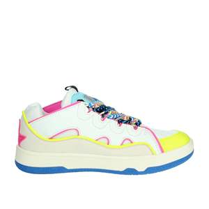 Sneakers Donna SASS240737 Bianco Giallo in Tela, Scarpe Trendy - Product Image 4