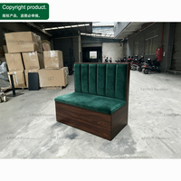 Ensemble de mobilier commercial pour restaurant : banquette en PU, chaise d'appoint et table à manger en bois massif pour hôtel et café