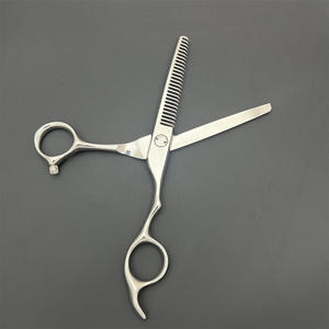 Tijeras Profesionales para Cabello de 6 Pulgadas, Tijeras de Entresacar de Acero Inoxidable 440C con Dientes Angulados y Orificio Ciego, para Uso con Mano Derecha en Salones de Belleza - Product Image 5