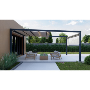 <span class=keywords><strong>Auvent</strong></span> de balcon mural extérieur, pergola, gazebo de jardin, <span class=keywords><strong>auvent</strong></span> avec toit en PVC incliné, structure en aluminium, résistant à la décomposition, protection solaire - Product Image 4