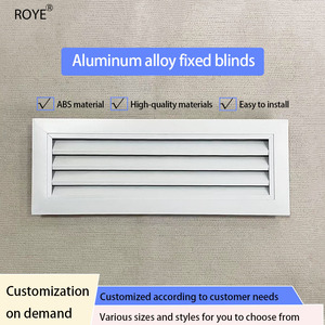 Thiết kế hiện đại nhôm bên ngoài thời tiết louver Vent tùy chỉnh màu sắc hình chữ nhật cố định louver lưới tản nhiệt cho các bức tường bò - Product Image 2