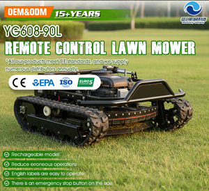 High Efficiency Agricultural CE EPA Customized RC Zero Turn Mini Tractor Robot <b>Remote</b> Lawnmower <b>Smart</b> Gasoline Lawn Mower YG-608 - Product Image 2