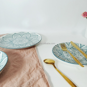 <span class=keywords><strong>Set</strong></span> <span class=keywords><strong>di</strong></span> stoviglie moderne in porcellana ceramica <span class=keywords><strong>da</strong></span> <span class=keywords><strong>12</strong></span> pezzi sostenibili e rifornite le stoviglie in stile marocchino bohémien più vendute - Product Image 6
