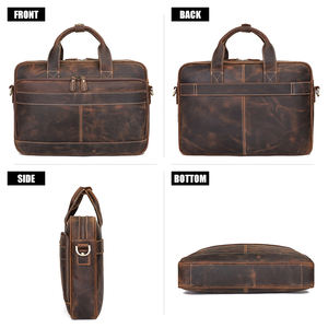 J.<span class=keywords><strong>M</strong></span>.D Grosir MOQ Rendah Kapasitas Besar Dua Penggunaan Bisnis Tas Bahu Vintage Pria Tas Laptop Tas Kulit Tas - Product Image 3