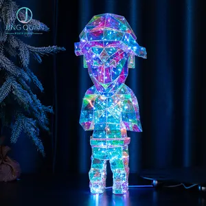 Decorazioni luci di natale a LED che illuminano ornamenti di carattere regali decorazioni per la camera di casa di lusso 2023 forniture regalo per festa di compleanno 60