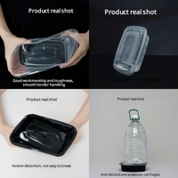 Vente en gros Récipients alimentaires en plastique, Boîtes à lunch PP, Récipients alimentaires en plastique jetables avec couvercles