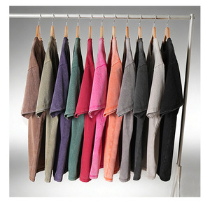 Acid Wash Short Set Custom Vintage Wash Tracksuit Summer Streetwear Matching Set Heavyweight 2 Piece Set Men Custom Logo - Product Image 2