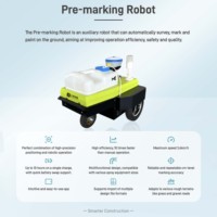 Máquina de Pintura Vial para Demarcación Previa, Autónoma, de Alta Adaptabilidad, Multifuncional, de Alta Precisión, con Motor IP3x de 400W y Cubeta de Pintura de 10L