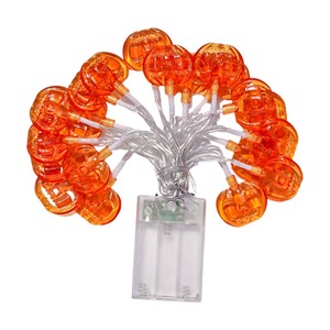 Guirnalda de Luces LED de Calabaza con Cara Sonriente, Estilo Moderno, Color Blanco Cálido, Decoración para Fiesta de Halloween, Luces de Colores, 3m - Product Image 5