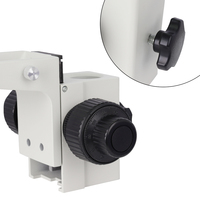 Soporte de Elevación para Microscopio Estéreo, Ajuste Fino de Enfoque, Brazo Ajustable de Metal, Enfoque Fino de 0.02mm de Precisión, Uso en Investigación de Laboratorio, Zoom