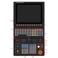 Kit de Sistema de Control CNC de 5 Ejes, 2GB de RAM, 8GB de Capacidad de Programa, Pantalla LCD de 15 Pulgadas, RT Linux para Fresadora, Compatible con PLC ATC